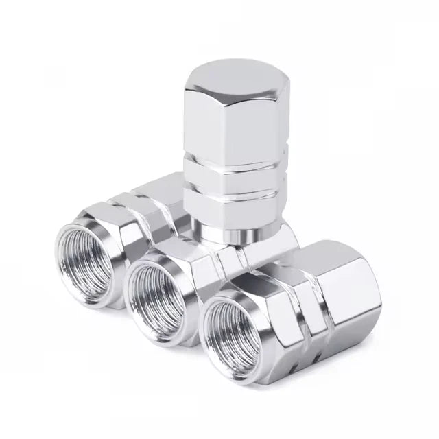 Valve Dust Caps Silver for Peugeot E-Partner, E-Traveller, Expert, Traveller