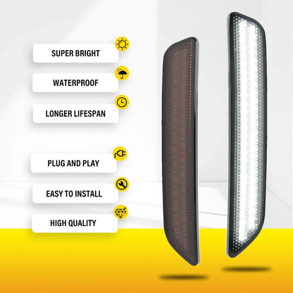 Set of 4 LED Side Marker Lights for Ford Mustang (2010–2014) Smoke
