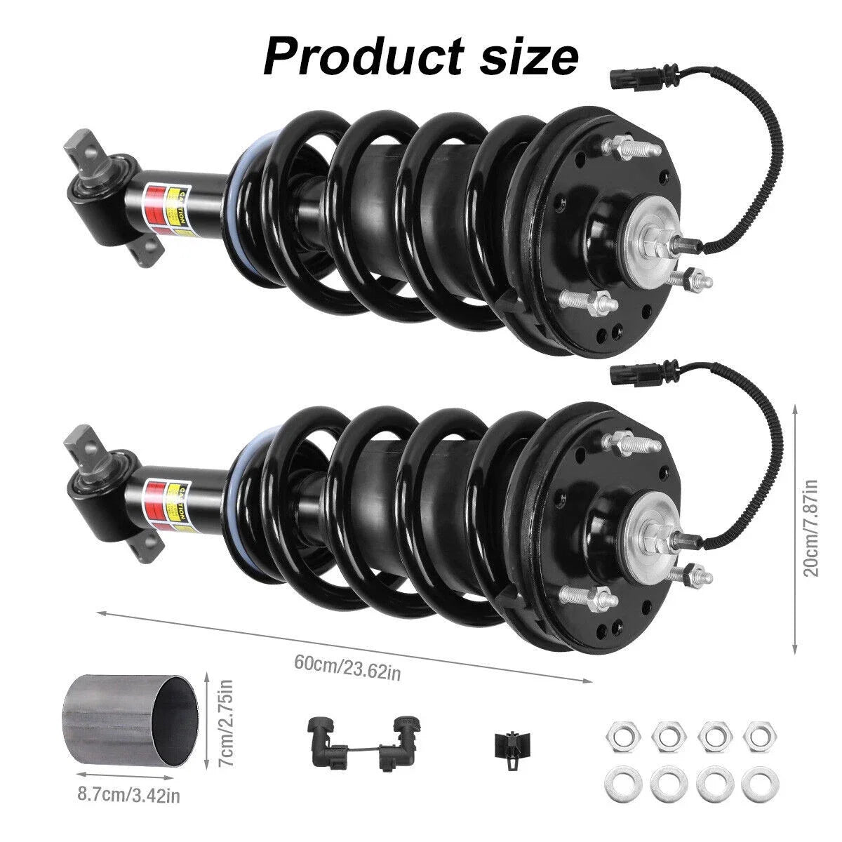 2Pcs Front Shock Struts for Cadillac Escalade, GMC Yukon (2014–2020) 84176631