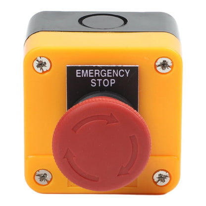 Waterproof Latching E Stop Switch 10A 1NC for Automatic Control Circuits
