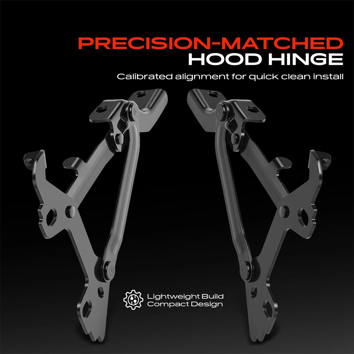 2X Hood Hinge for Mercedes-Benz GLK250 GLK350 (2009–2015) 2048800328, 2048800428, MB1236107