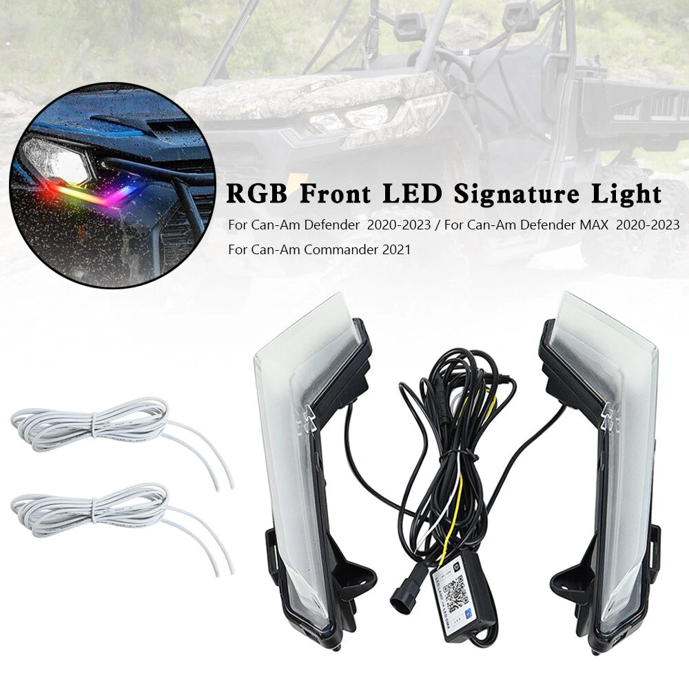 RGB Front LED Signature Light for Can-Am Commander Defender Max (2020–2023) TS-224-RGB