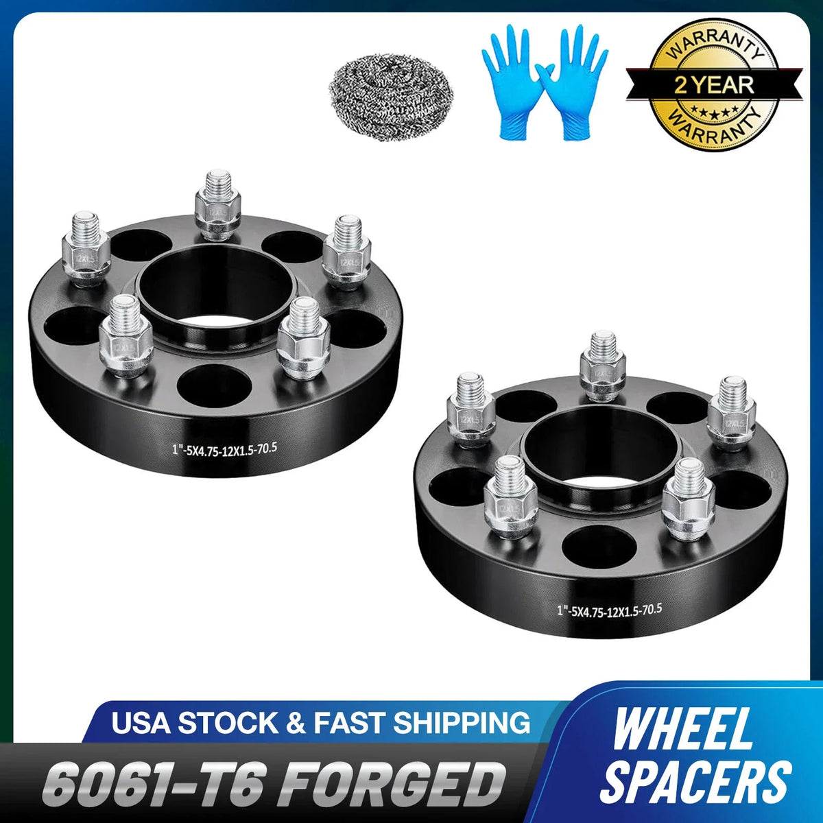 2X 1" Hubcentric Wheel Spacers for Pontiac Firebird GMC Sonoma (1993–2002)