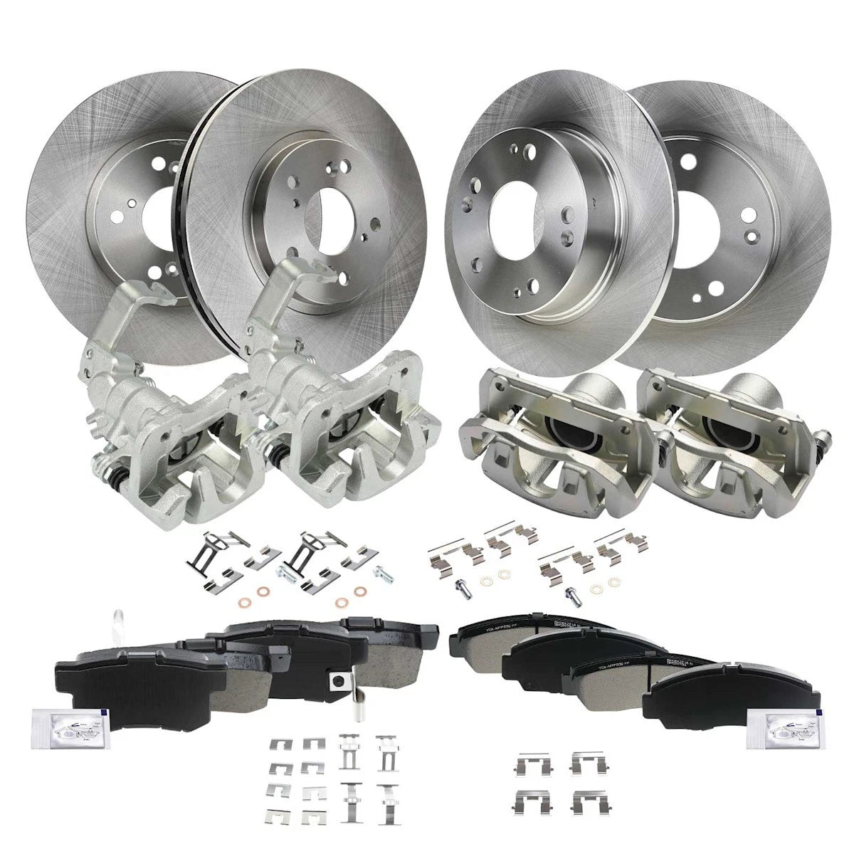 4-Wheel Brake Kit with Calipers for Acura TSX Accord (18103366, R31275)