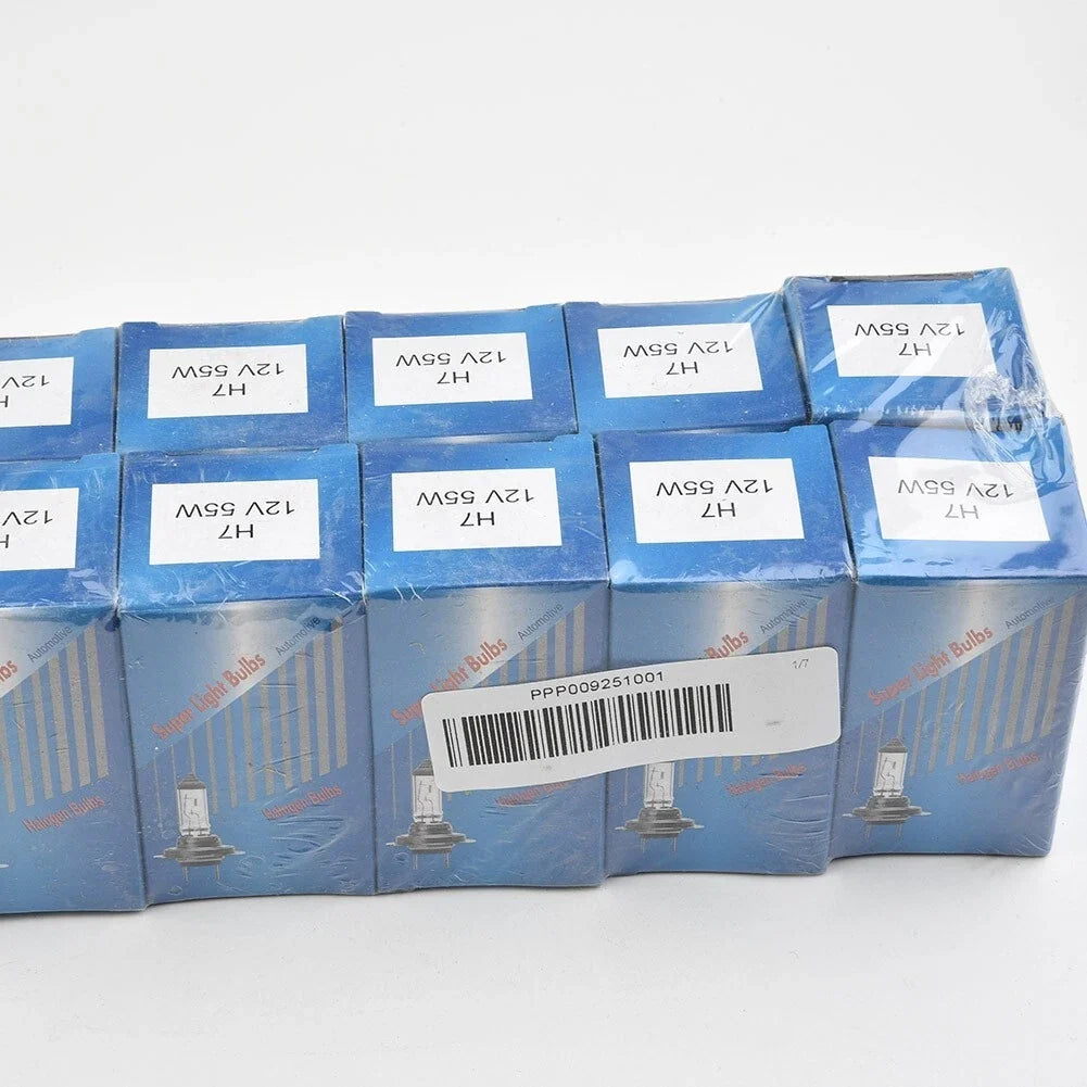 10X H7 55W 12V 4300K Xenon Halogen Headlight Bulbs