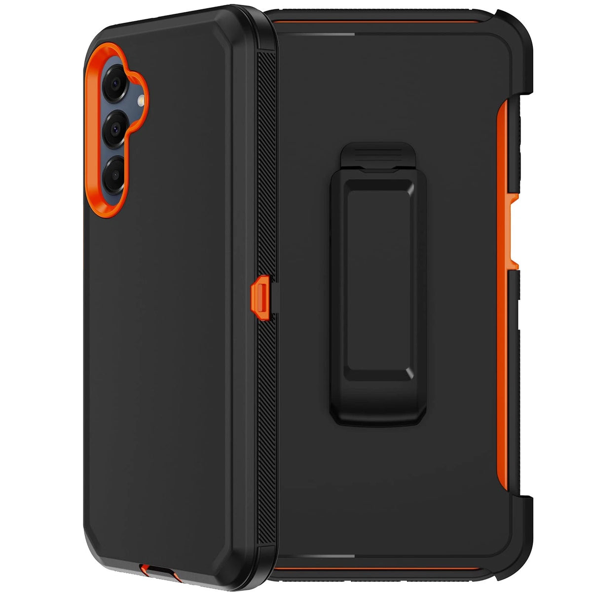 2X RubCase for Samsung Galaxy A16 5G (2023) - Orange with Belt Clip Holster
