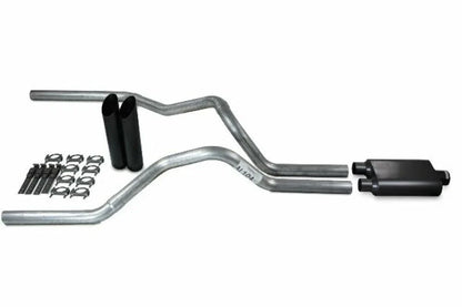 Dual Exhaust Kit 2.5" for Chevy GMC 1500 Truck (2019–2025) - Black Tips