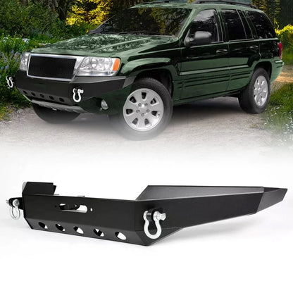 Steel Black Front Bumper with D-Rings for Jeep Grand Cherokee WJ (1999–2004)