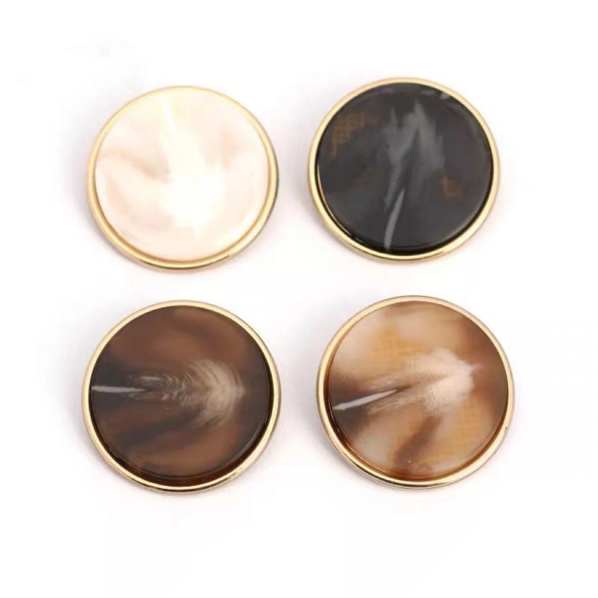 5 PCS Round Arrow Pattern Buttons for Clothes Sew