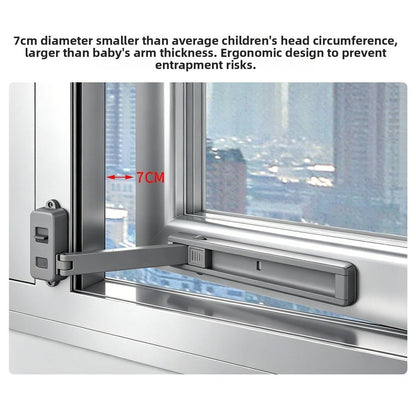 Sliding Window Stop Limit Device for Child Safety (No Screw, No Drill)