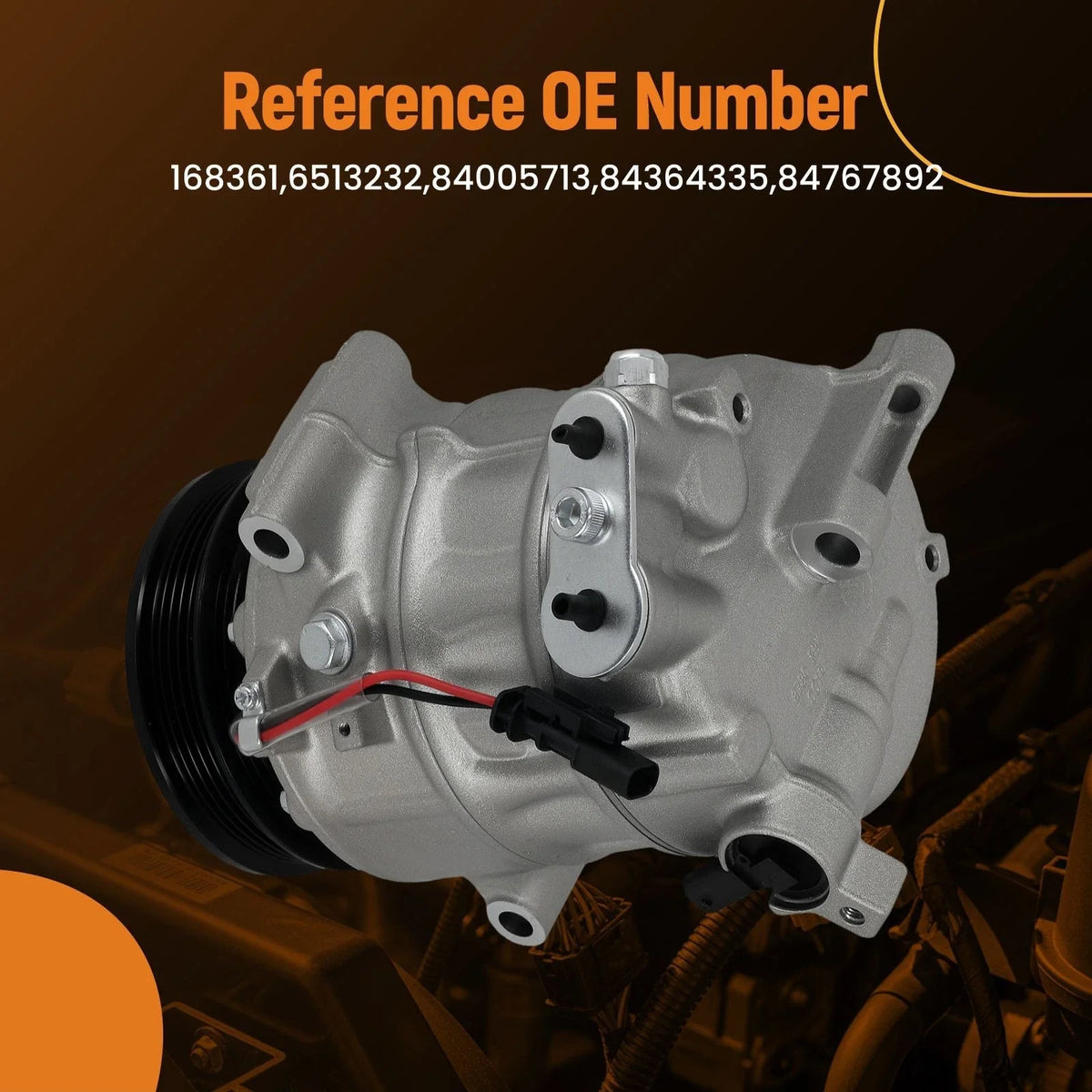 5-Groove A/C Compressor w/Clutch for Chevrolet Malibu L4 1.5L (2016–2022) CO29315C