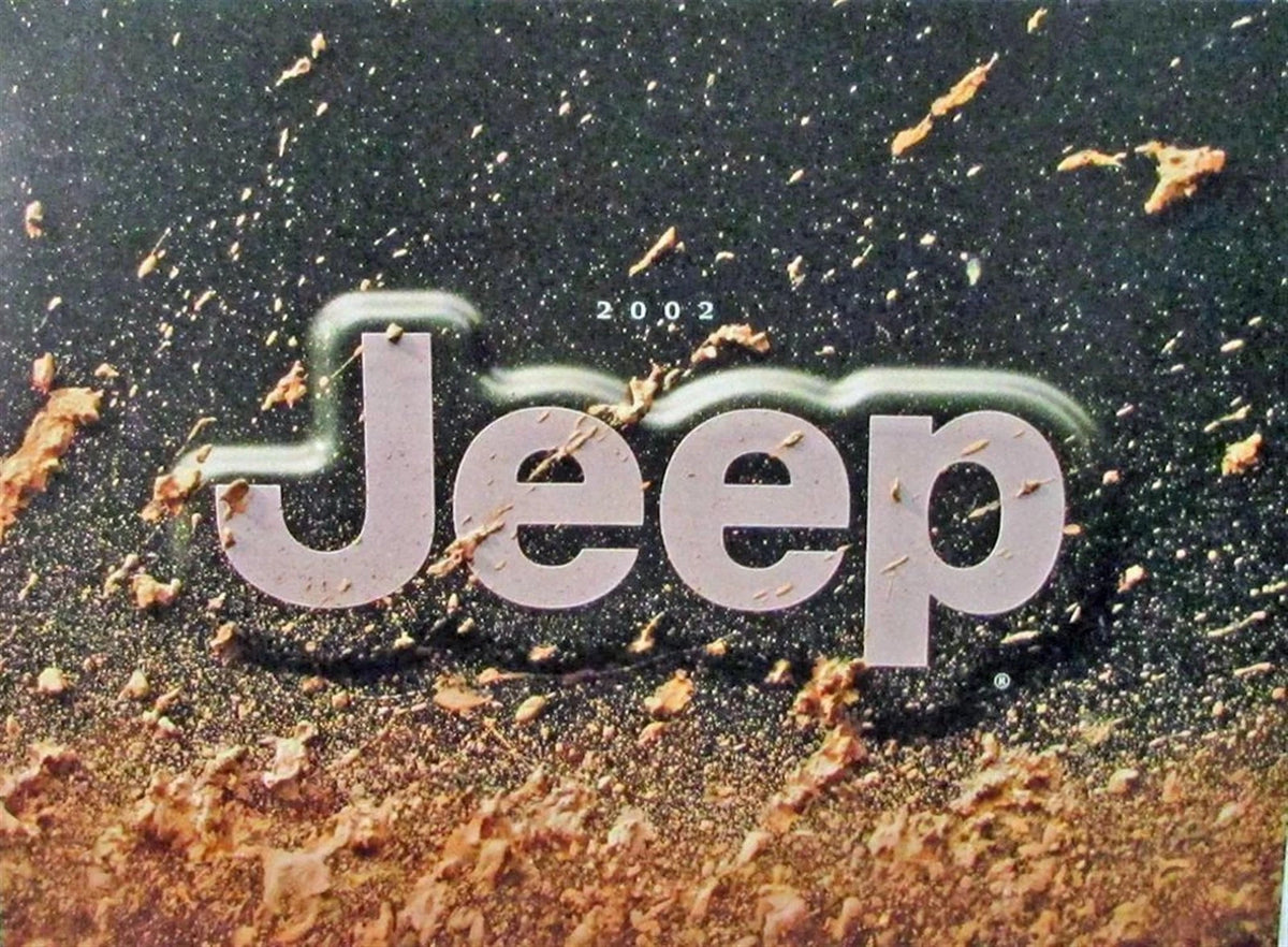 Sales Brochure Folder for Jeep Grand Cherokee Overland Wrangler Liberty (2002)