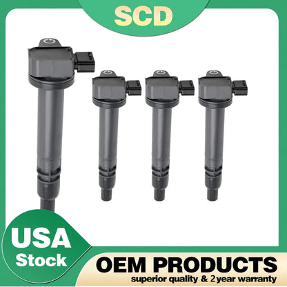 Set of 4 Ignition Coils for Toyota Tacoma (1999–2004) UF323 9091902237
