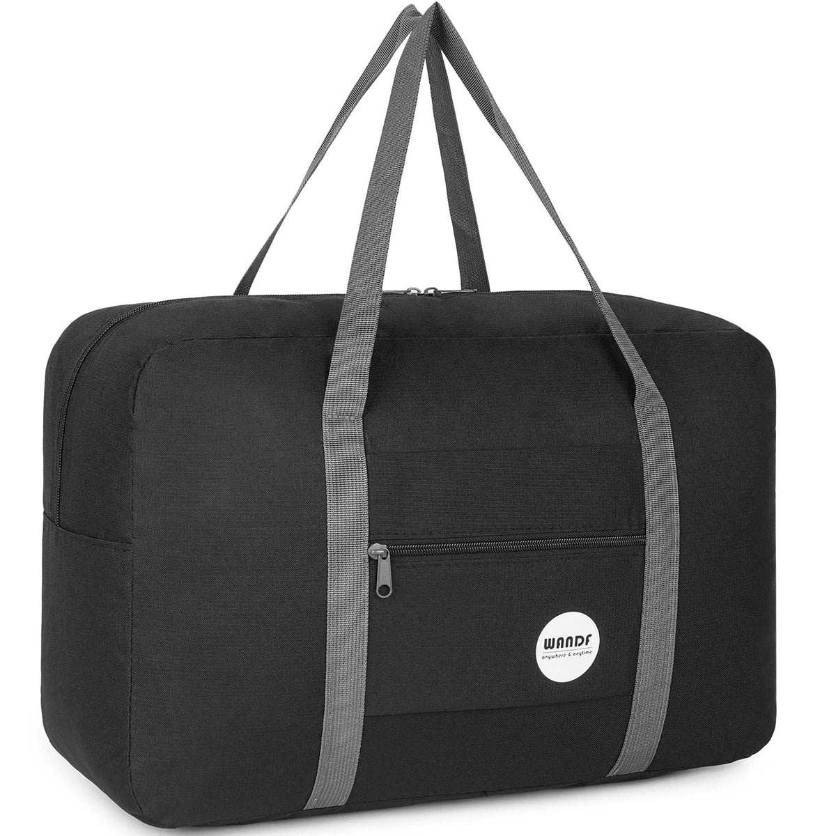 Personal Item Bag for Spirit Airlines (18x14x8) - Travel Duffel A-Black
