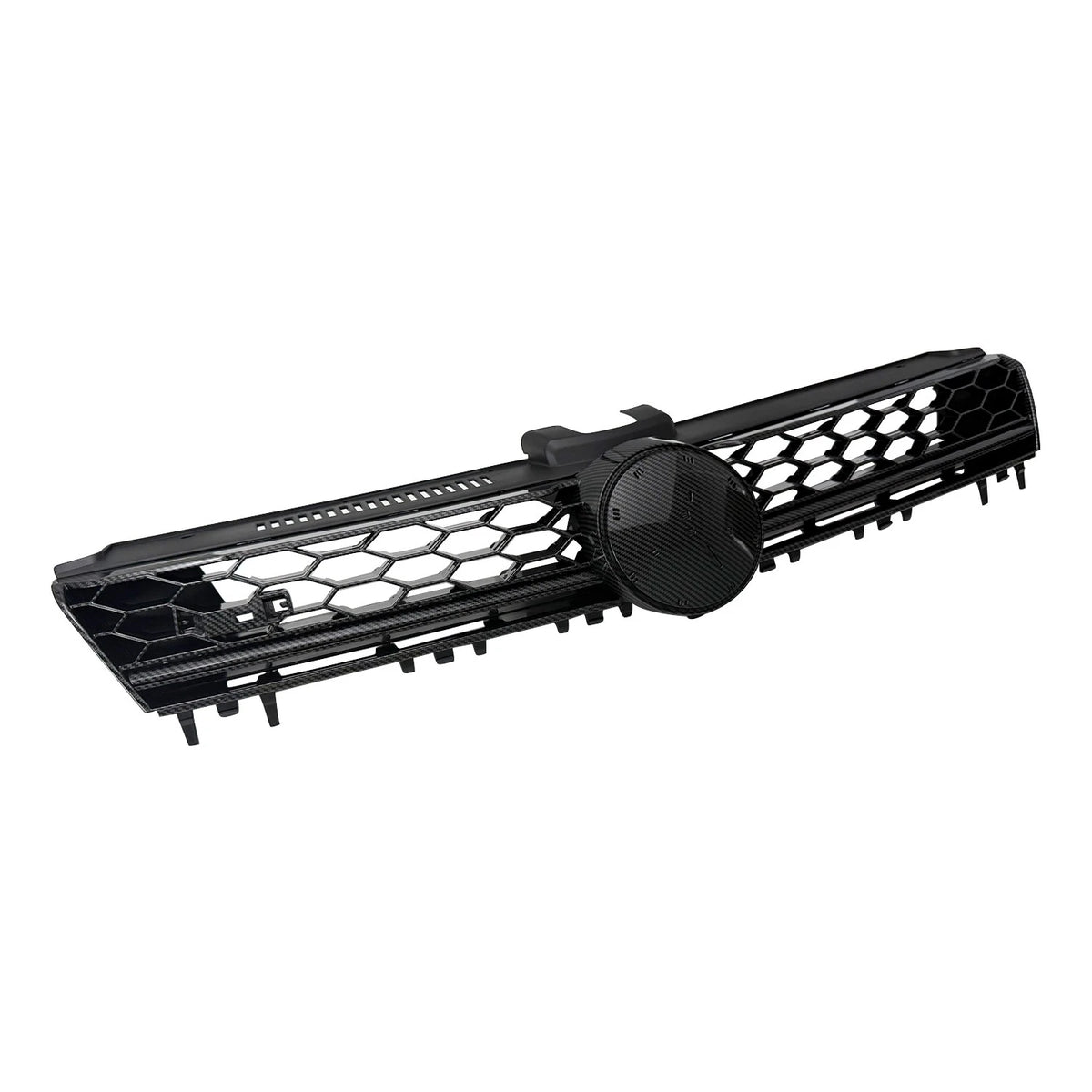 Carbon Fiber Print Front Honeycomb Bumper Grille for VW Golf MK7 GTI (2017–2019) FZ-GR-GOLF717V1-BKR