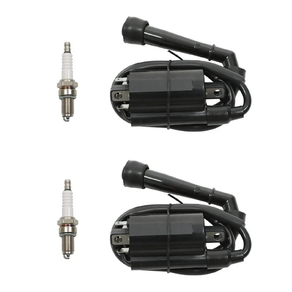 2 Pack Ignition Coil Spark Plug for Suzuki VS700 VS750 VS800 (1986–2004) 33410-38A02