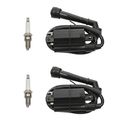 2 Pack Ignition Coil Spark Plug for Suzuki VS700 VS750 VS800 (1986–2004) 33410-38A02
