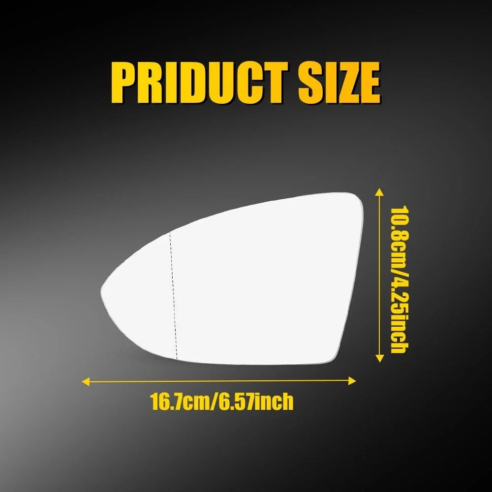 Left Heated Mirror Glass for VW Golf GTI Jetta (2015–2021) 1-5X