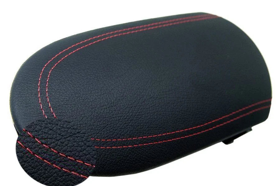 Center Console Armrest Cover for Nissan 370Z (2008–2019) Red Stitch