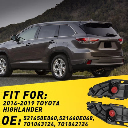 2X Bumper Retainer Brackets for Toyota Highlander (2014–2019)