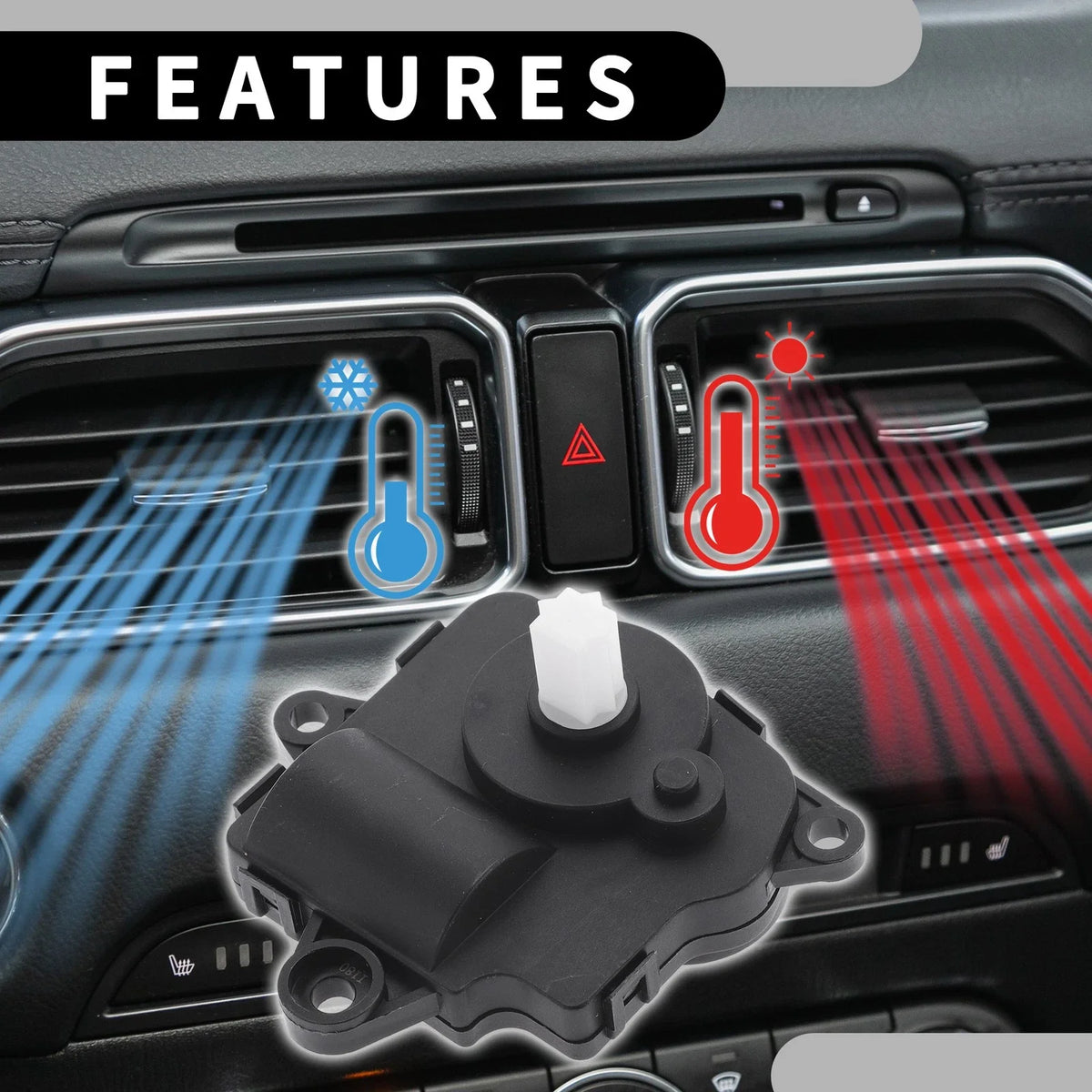 HVAC Heater Blend Door Actuator No.22877649 for Chevrolet Equinox (2013–2017)