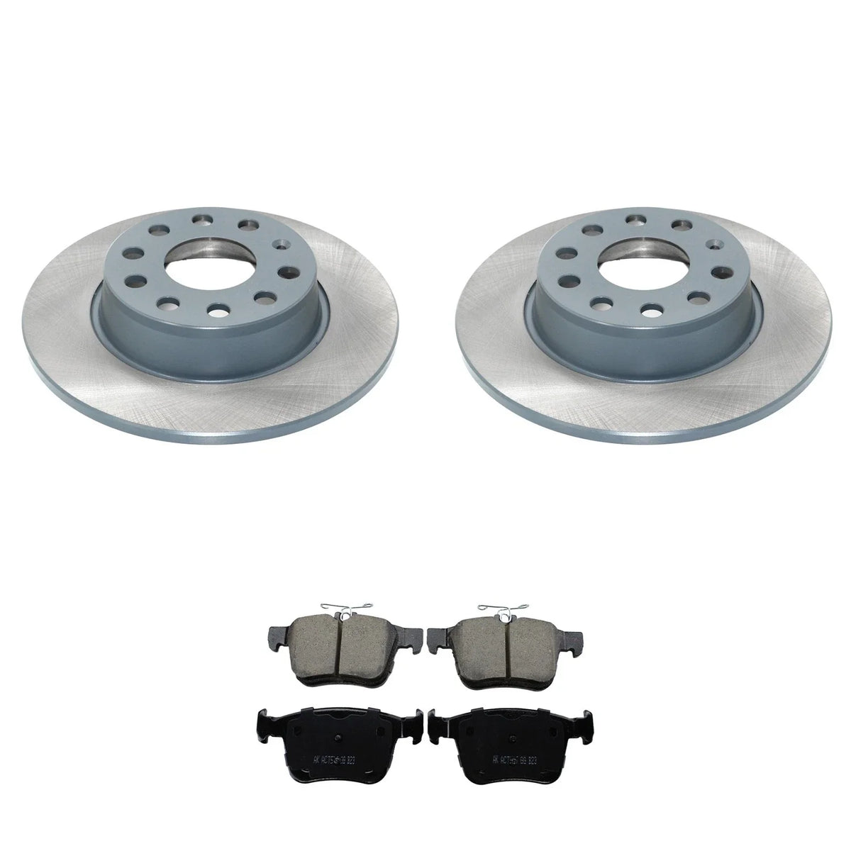 Set of 2 DuraGo Rear Rotors & Akebono EURO Ceramic Pads for A3 Quattro (2015–2020)