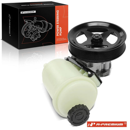Power Steering Pump with Pulley & Reservoir for Dodge Ram 1500 2500 (2003–2010)