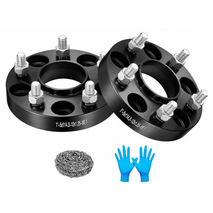Set of 2 Hubcentric 1" Wheel Spacers for Nissan 370Z, Infiniti G35 (2009–2020)