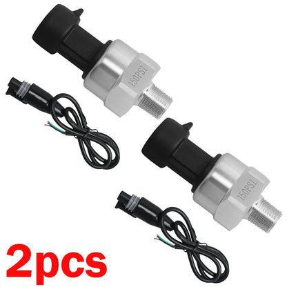 Set of 2 Stainless Pressure Transducer Sender Sensor 150 Psi 1/8 NPT