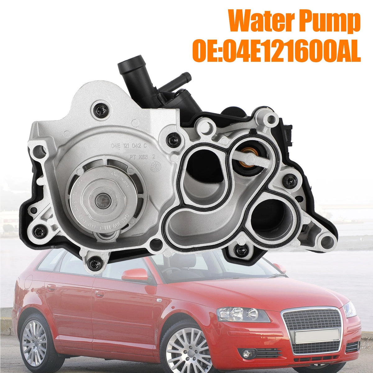 Coolant Pump Water Pump Housing Assembly for Audi A3 A1 (2013–2020) 04E121600AL