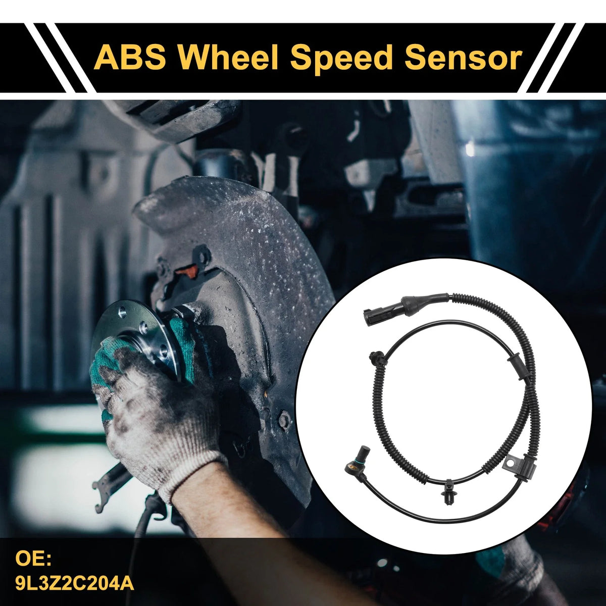 ABS Wheel Speed Sensor No. 9L3Z2C204A for Lincoln Navigator (2010)