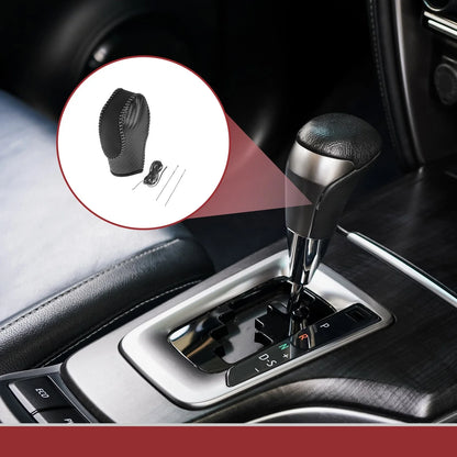 Gear Shift Knob Cover for Ford Fusion (2013–2016) Black Gray