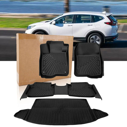 Set of 4 All Weather Floor Mat Liners for Honda CR-V (2017–2022)