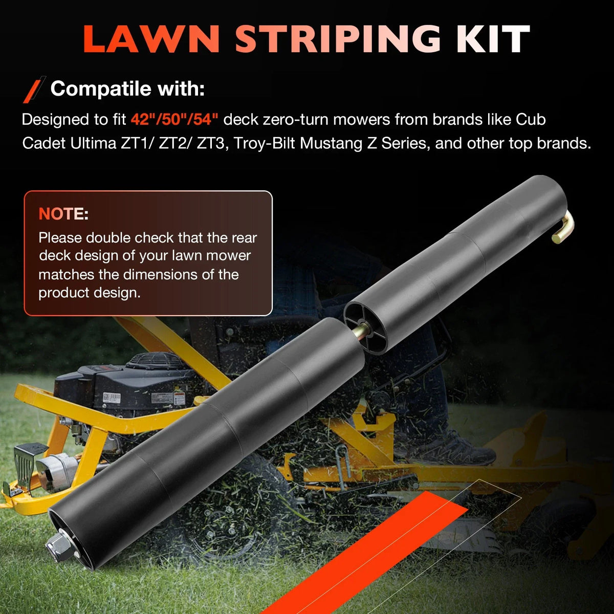 Lawn Striping Kit for Cub Cadet ZT1 Ultima Zero-Turn Mower (2019–2023) 19A70060