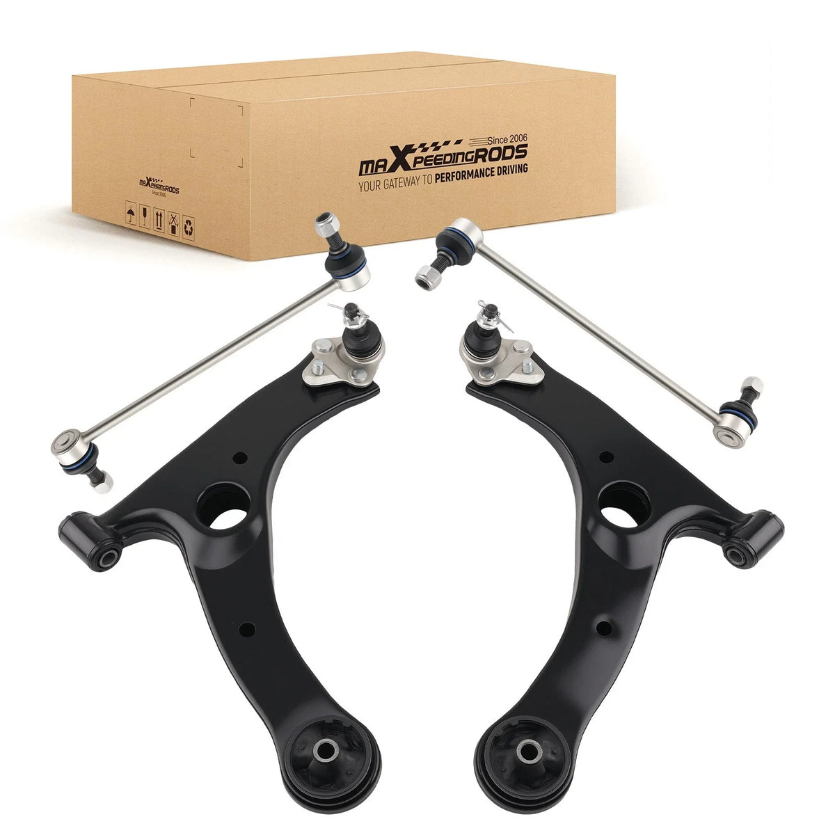 Control Arm Ball Joint Sway Bar Link Kit for Toyota Corolla (2003–2008) 6PC