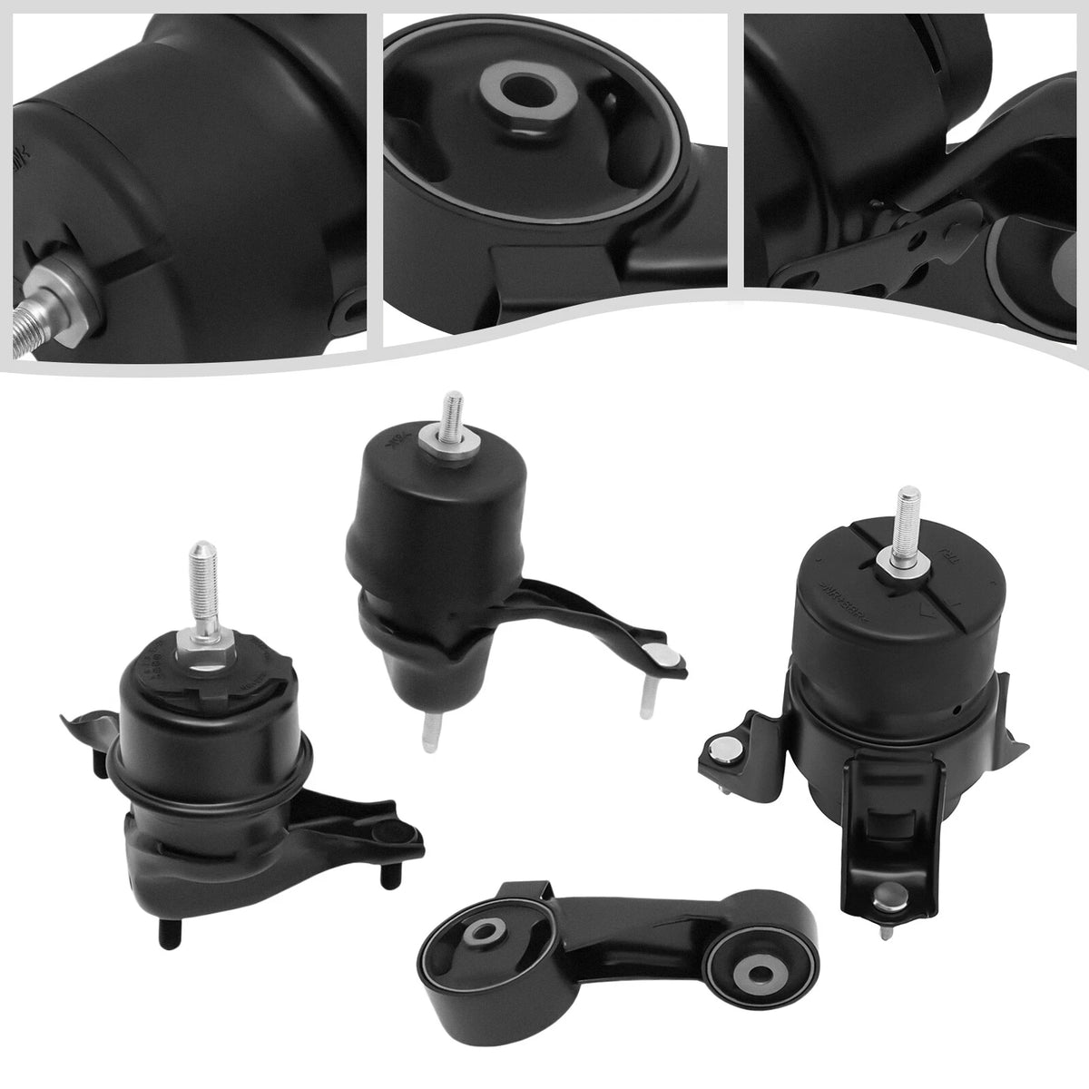 Set of 4 Engine Motor & Trans Mounts for Lexus ES300 (2002–2003) A62048HY, EM-5991, EM-9197, 12363-20100, 12363-20120