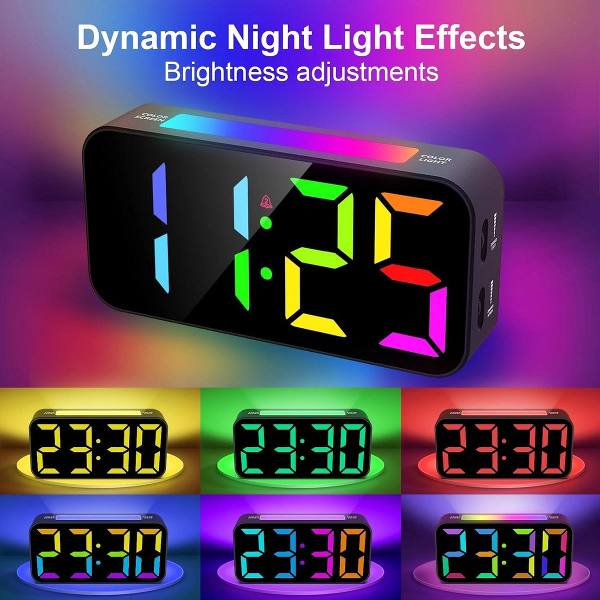 Loud Alarm Clock for Bedrooms Heavy Sleepers (Plug-in Digital)