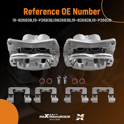 Set of 2 Front Left Right Brake Calipers for Subaru Forester (2003–2018) SLB20007 19-P2683B