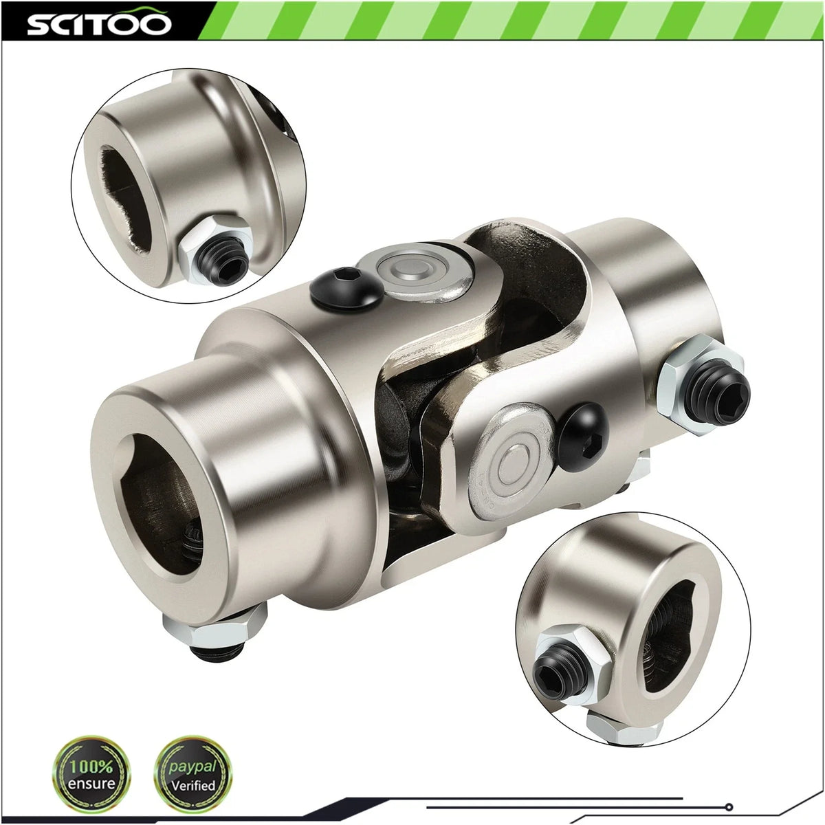 Universal Steering U-Joint Shaft for Ford Triangle X (Chrome Steel)