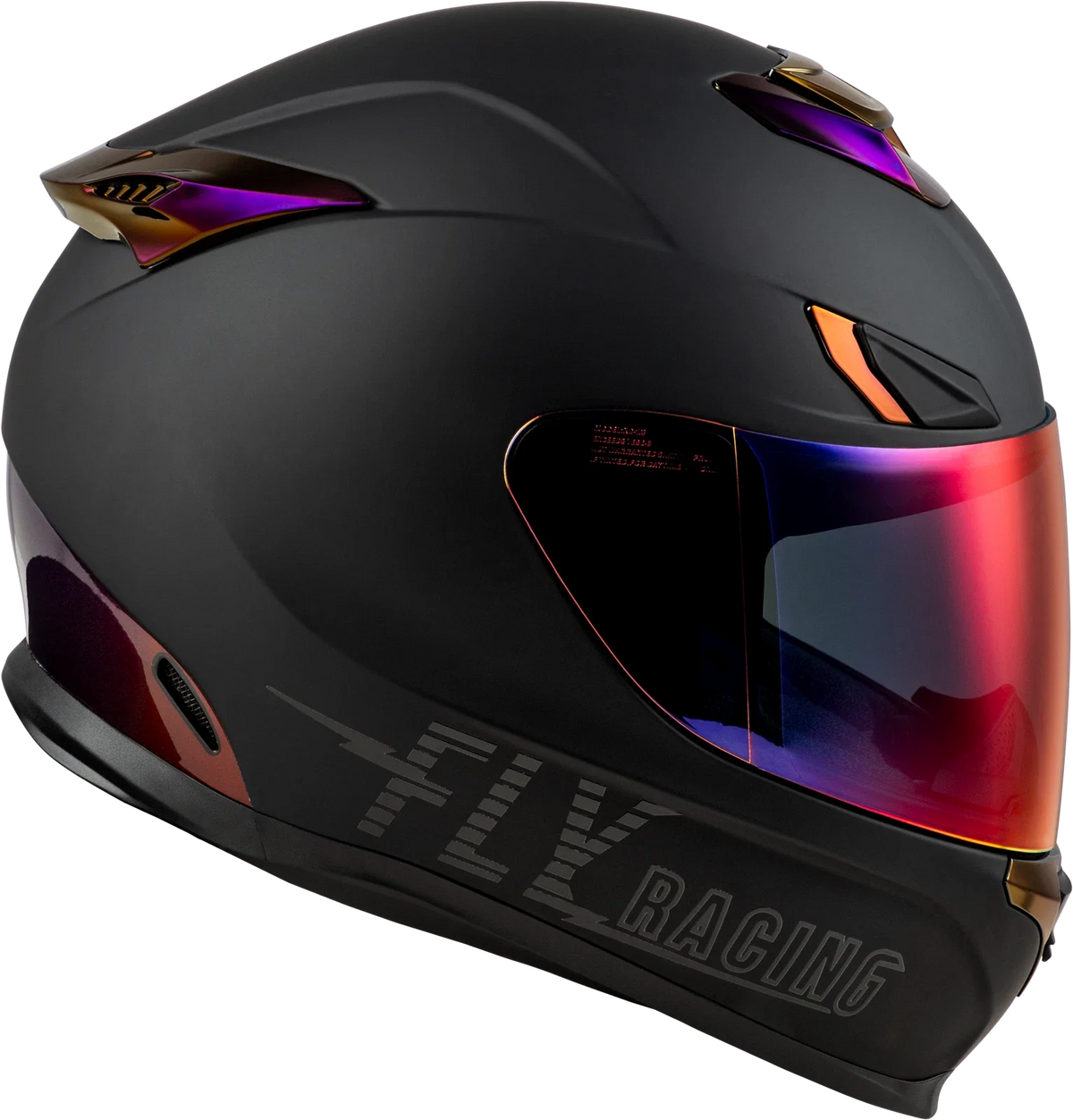 Fly Racing Sentinel Recon Helmet Large Matte Black/Charcoal Chrome (2024)