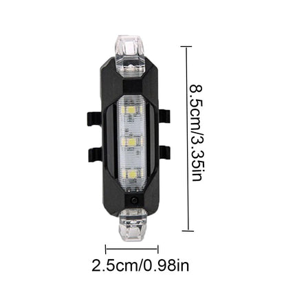 5X LED Bicycle Tail Light Brake Warning Rear Lamp USB Rechargeable