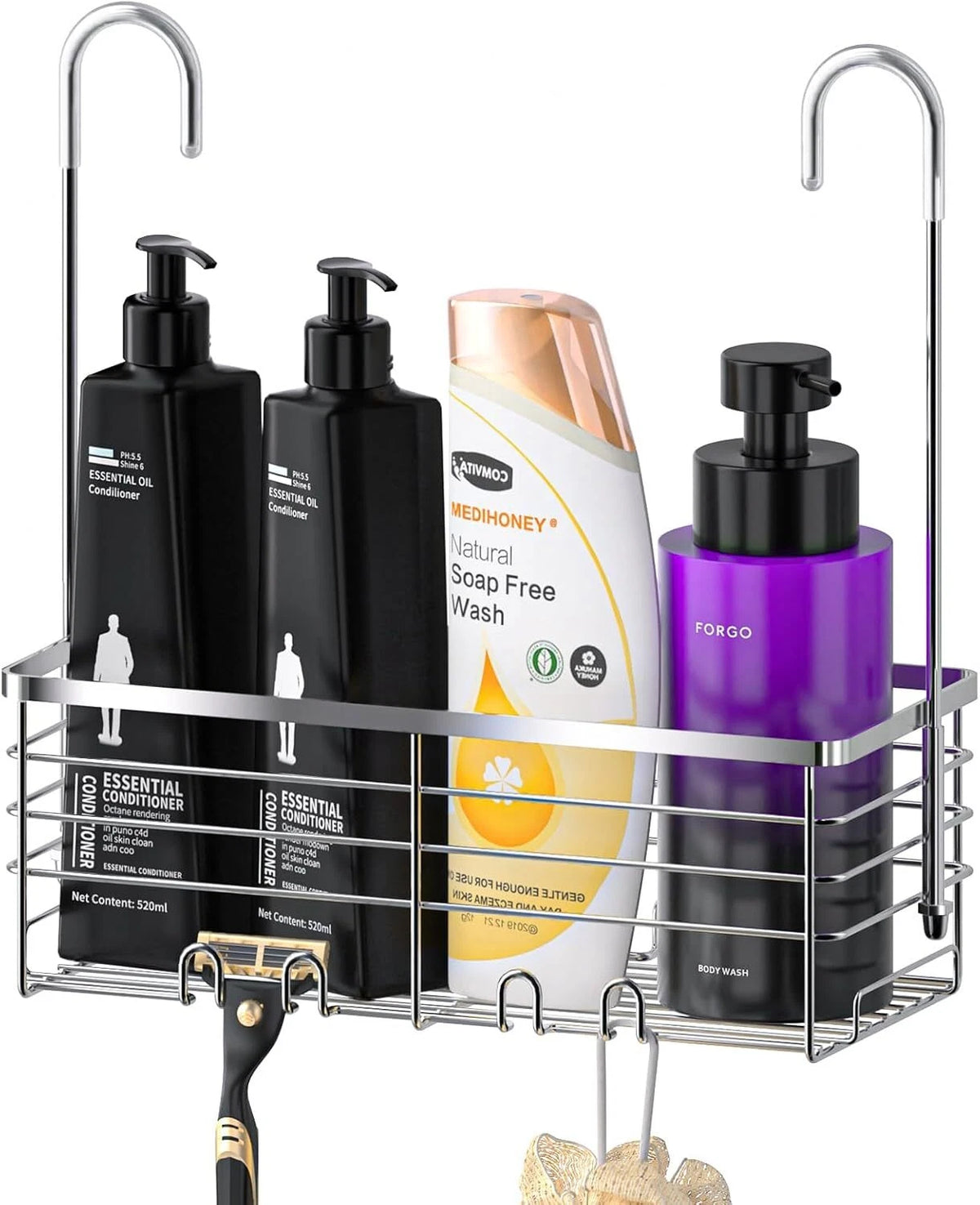 Shower Hanging Caddy for Bathroom Organizer (No Part Numbers)