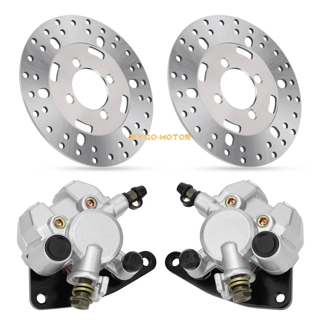 Front Brake Calipers & Rotors for Yamaha Big Bear 350 400 (1985–2006)