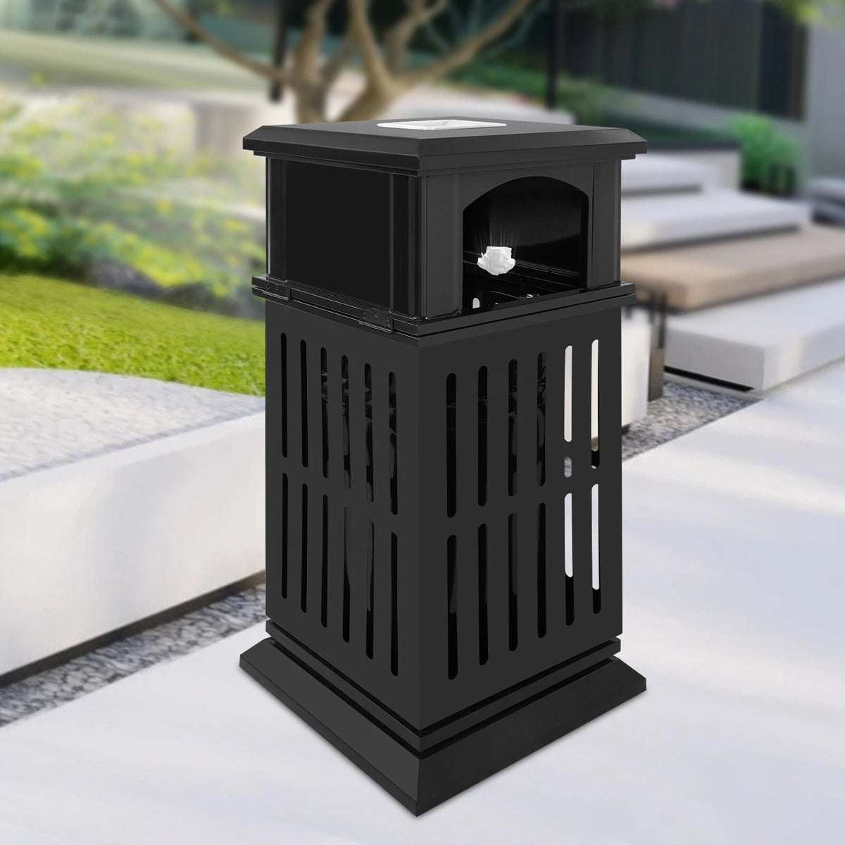 Heavy Duty Outdoor Trash Can for Commercial Use