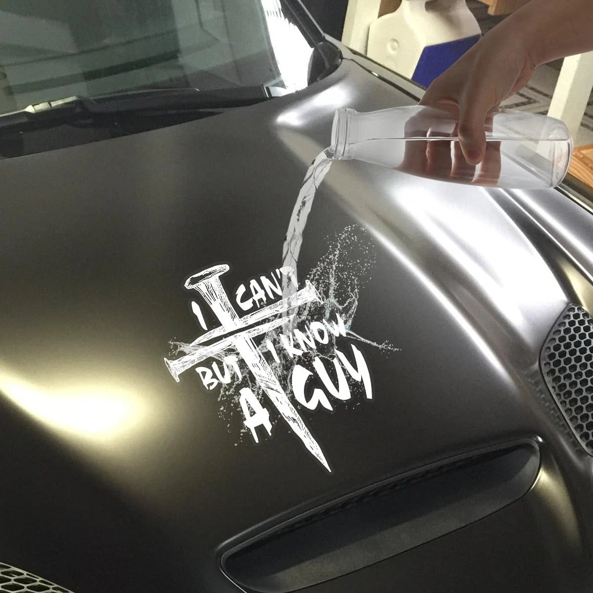Vinyl Decal for Automotive Use - Size 12x9 inches, Version 2