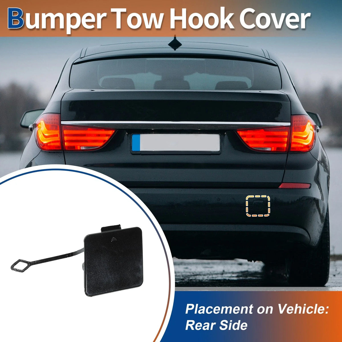 Rear Tow Hook Cover for BMW 535i 550i GT (2010 - 2013)