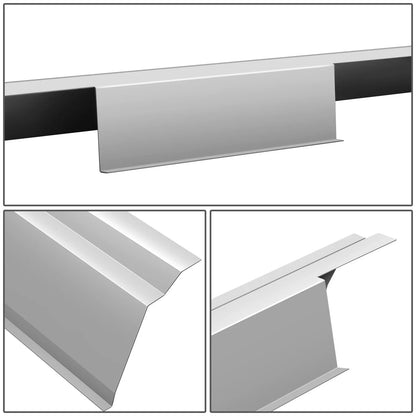 Set of 2 Primered Grey Slip On Rocker Panels for Ford F-150 (2009–2014)