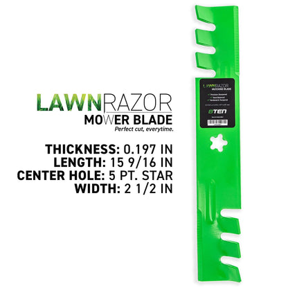 6-Pack Toothed Blade for AYP (157003, 157033, 159705, 170698, 176084)
