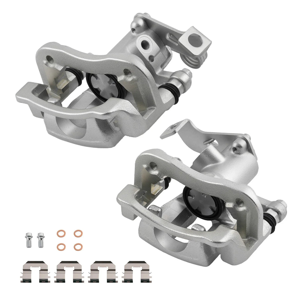 Set of 2 Rear Brake Calipers for Hyundai Accent (2012–2017) / Dodge Attitude (2012–2014)