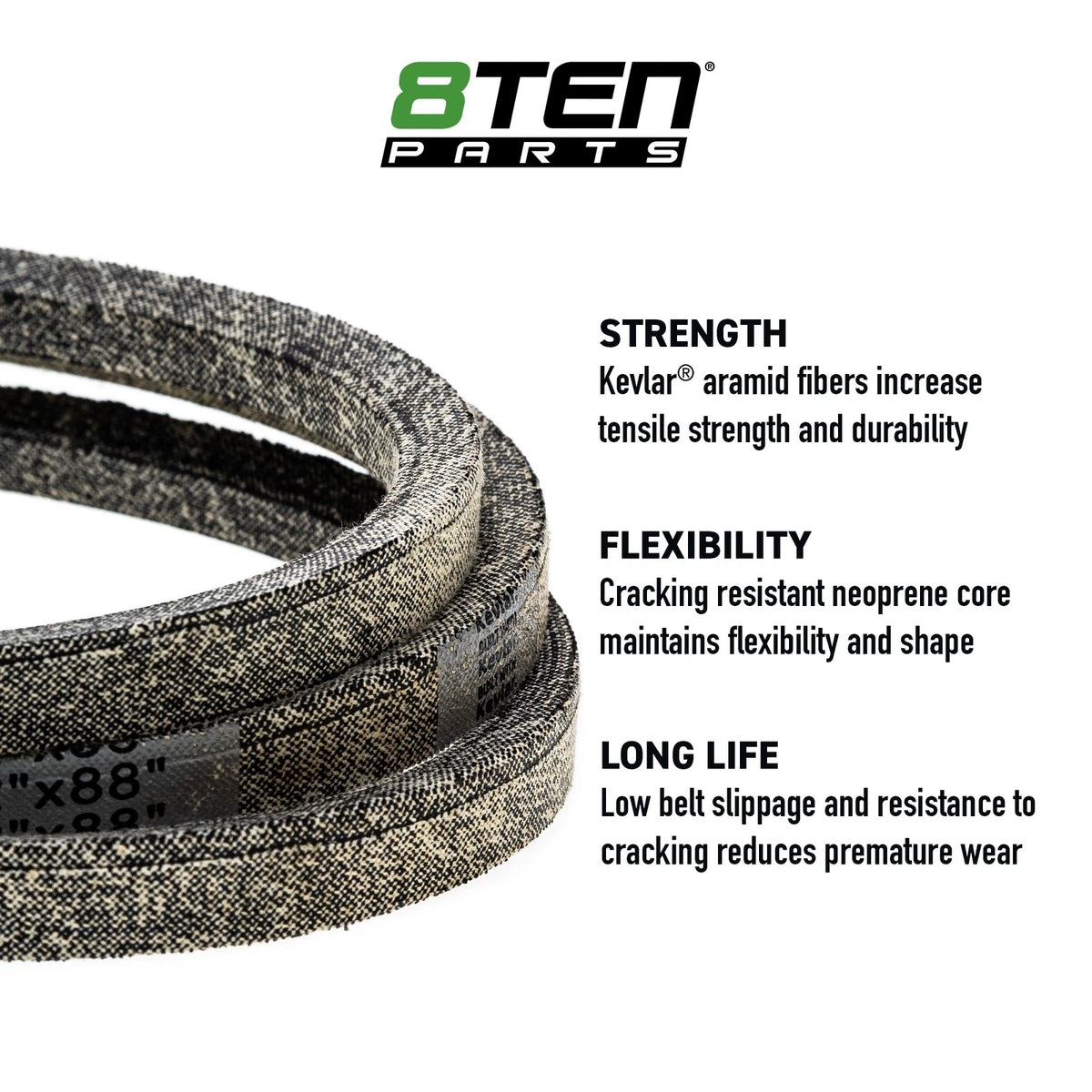 8TEN Kevlar Belt for Weed Eater (M127521, M146667, 754-0291)
